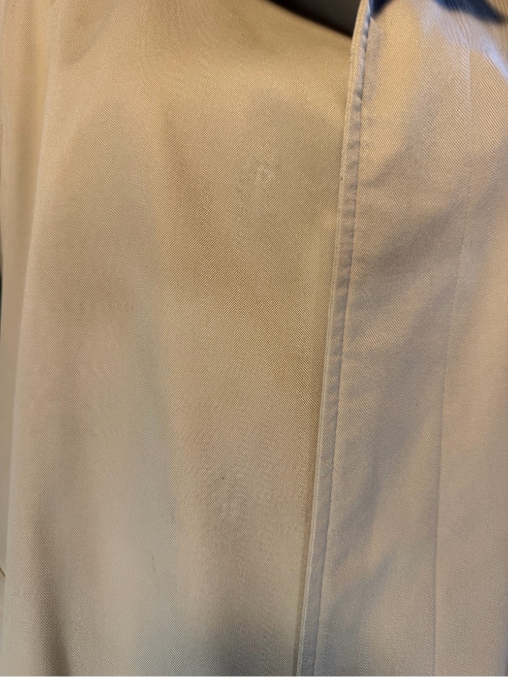 Vintage Burberrys Balmacaan Trench Rain Coat Nova Check Lining Khaki 42R 90s XL - Picture 5 of 13